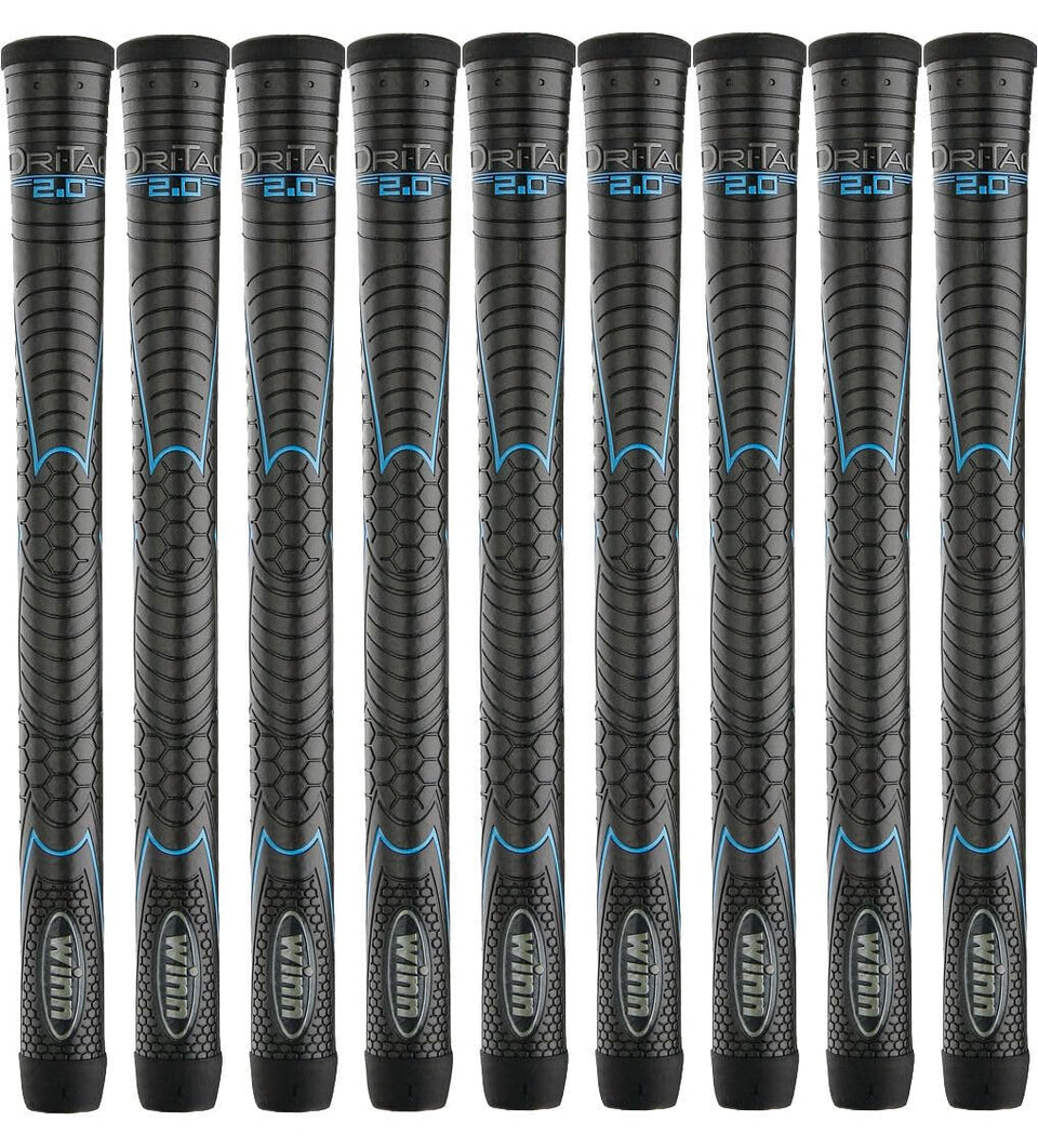 Winn Grips 62DT-JBK Dri-Tac 2.0 nine-piece bundle front view enhances grip confidence