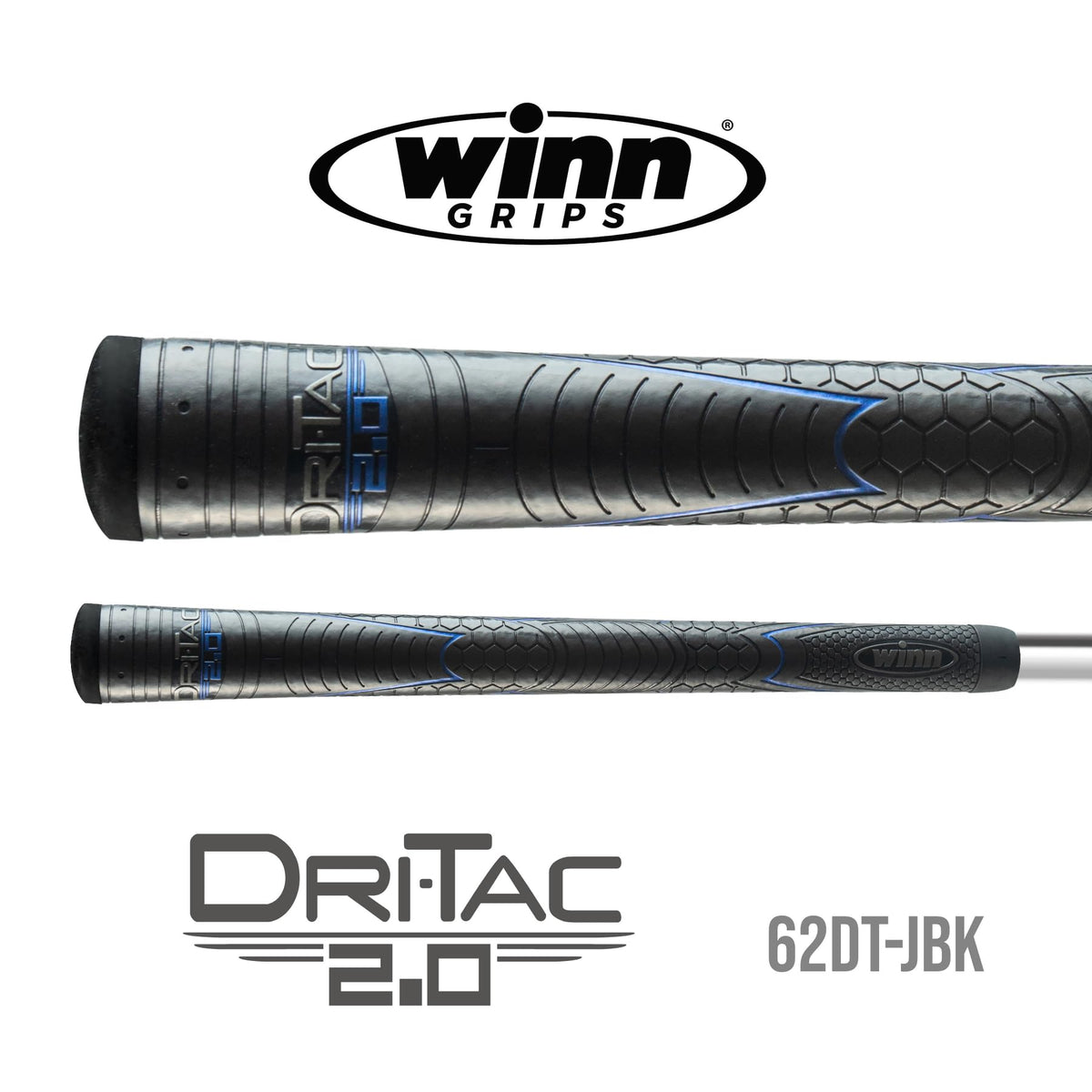 Winn Grips 62DT-JBK Dri-Tac 2.0 bundle layout showing 13 grips for uniform setup.