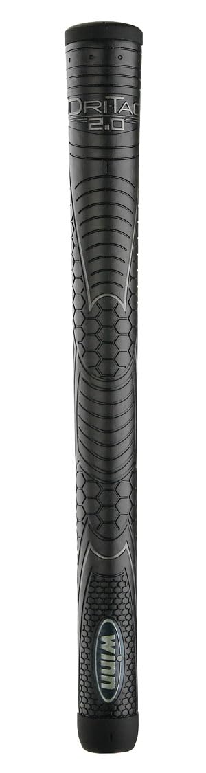 Winn Grips 72DT-JBK Dri-Tac 2.0 texture close-up improves grip in damp conditions.