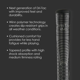 Winn Grips 72DT-JBK Dri-Tac 2.0 in-hand feel demonstration.