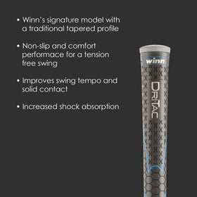 Winn Grips Dri-Tac color options close-up displaying multiple grip colors.