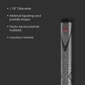 Winn Pro X 1.18 54-gram weight supports steady balance.