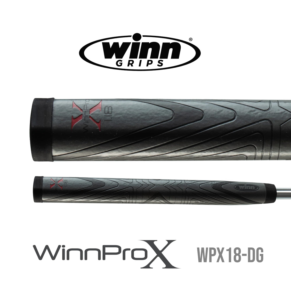 Winn Pro X 1.18 less tapered profile minimizes wrist movement.