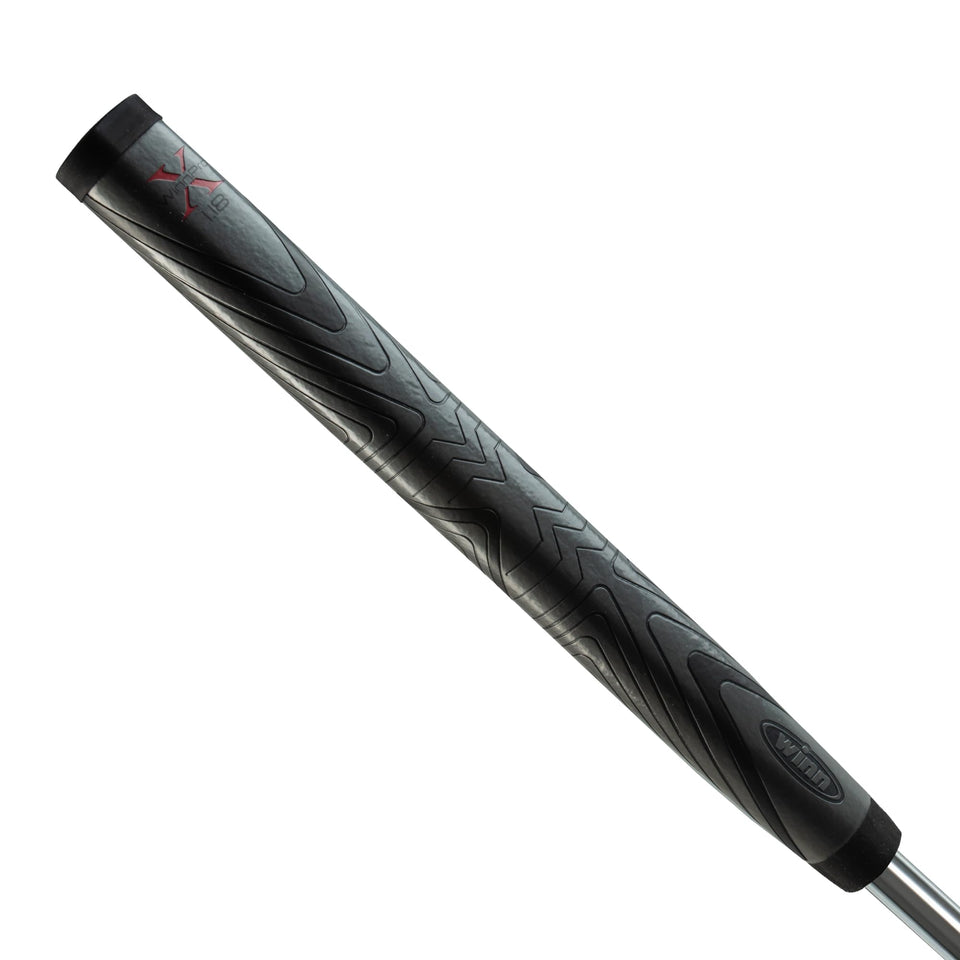 Winn Pro X 1.18 grip midsize gray/black for a stable stroke.