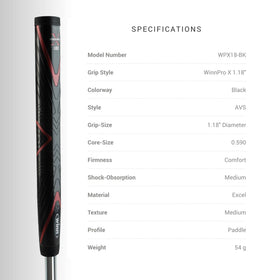 Winn Pro X 1.18 with WinnLite technology emphasizing lighter grip