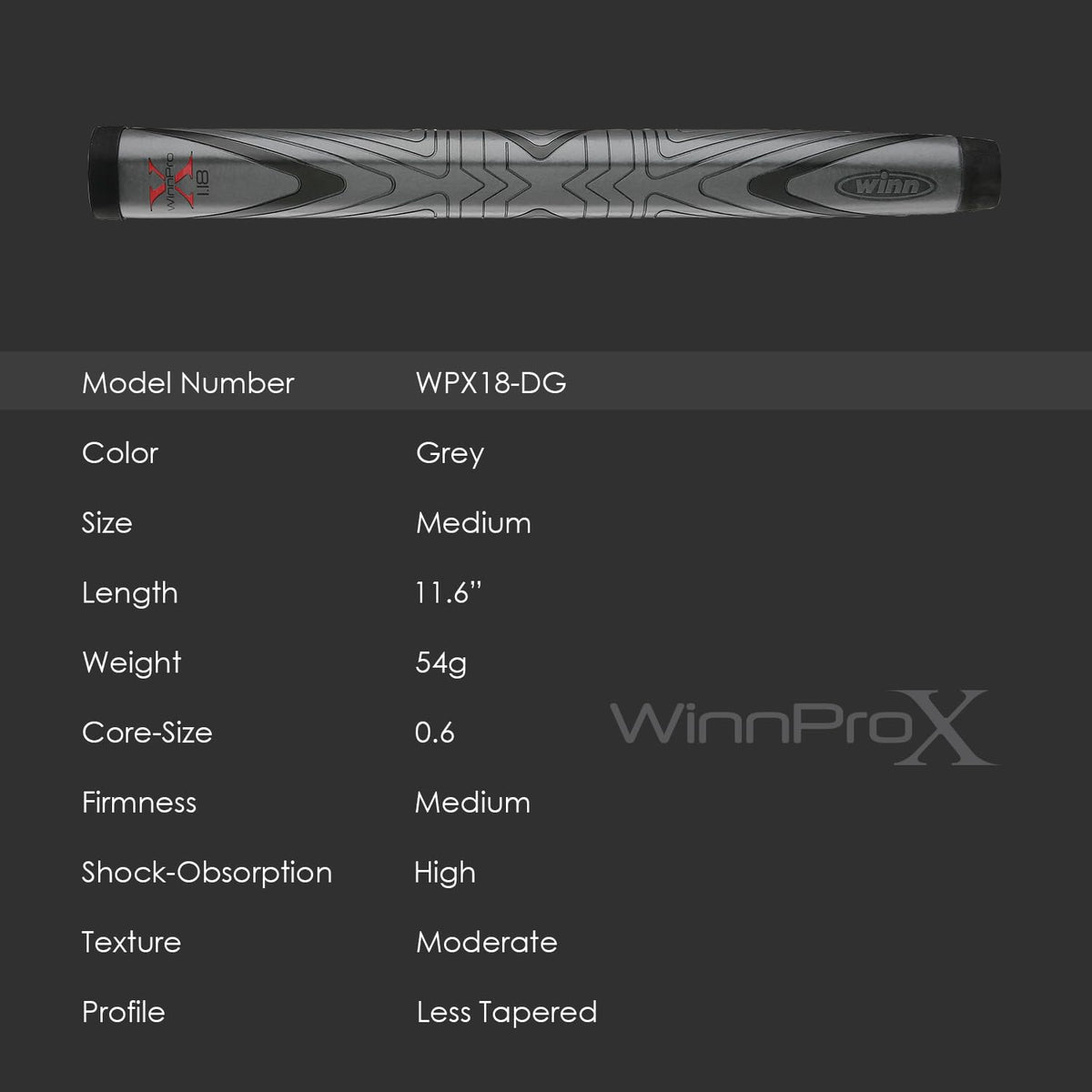 Winn Pro X 1.18 three sizes available for a custom fit.