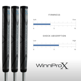 Pack shot highlights three available sizes and comfortable, tacky Winn grip
