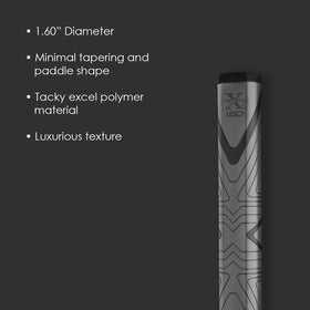 Winn Pro X 1.60 features a less tapered profile to limit wrist movement.