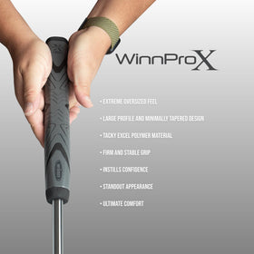 Winn Pro X 1.60 enhances grip comfort and control in the hand.
