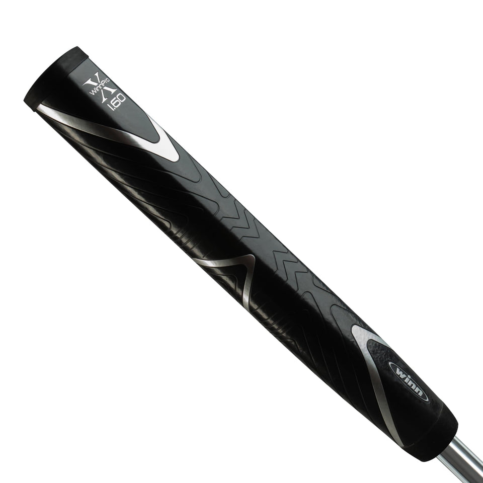 Winn Pro X 1.60 grip with super jumbo size and black-silver finish for stable feel