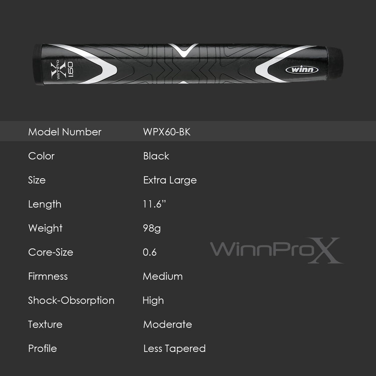 Winn Pro X 1.60 keeps a stable stance during putting