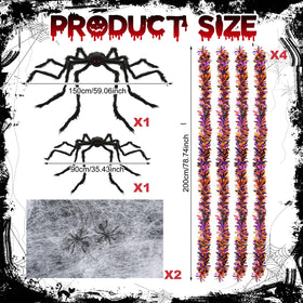 WinnerWhy 150 cm giant spider adds dramatic height for parades and trunk-or-treat routes.