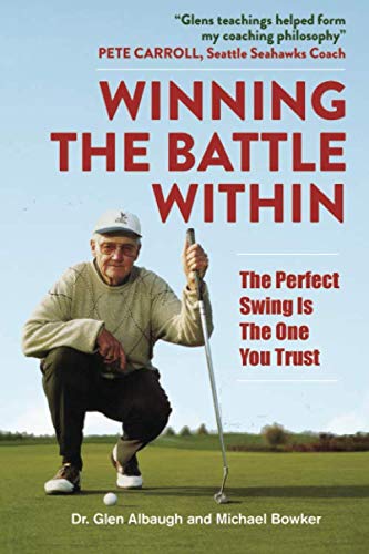 Winning The Battle Within book cover showing golf psychology insights for better focus