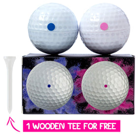 Blue and pink powder bursts provide a dramatic color reveal with Winsharp balls.