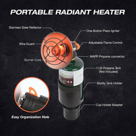 WishDirect golf cart heater flame control provides adjustable warmth for changing weather