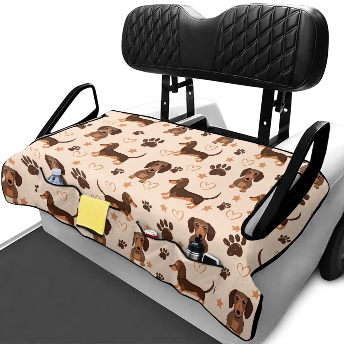Wismoutput dachshund golf cart seat cover protecting the seat from wear