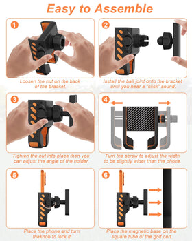 WLLNEE universal-fit clamp accommodates most phones and thicker cases