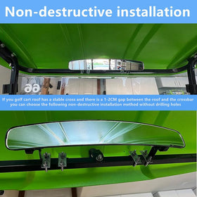WLOOD 180-degree panorama rear view mirror enhances situational awareness.