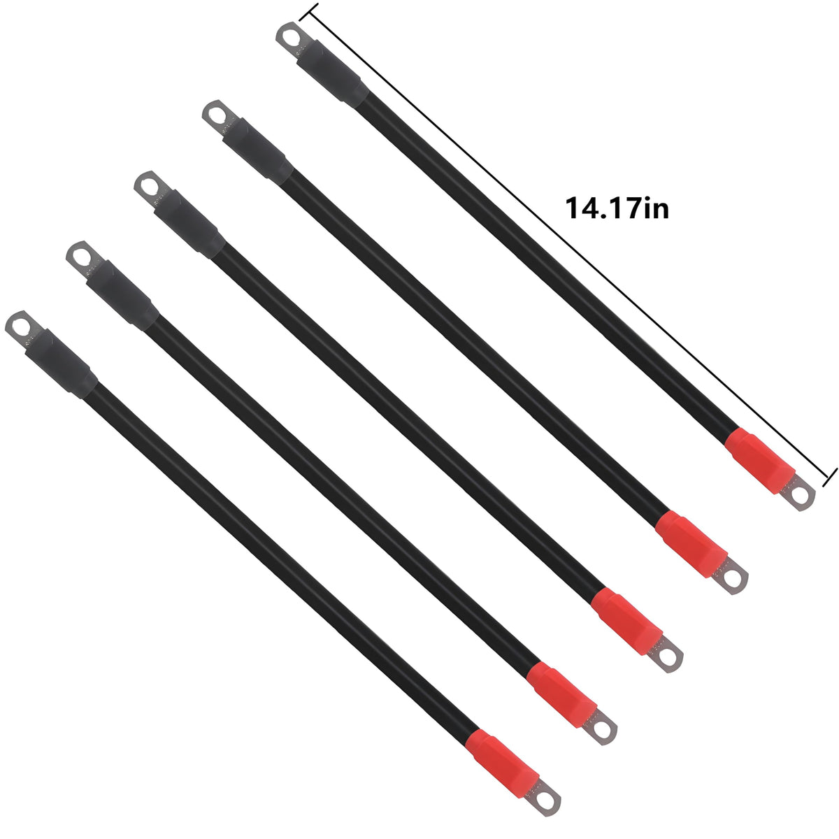 WLOOD 4-gauge welding cables with 13.38-inch length for reliable power paths.