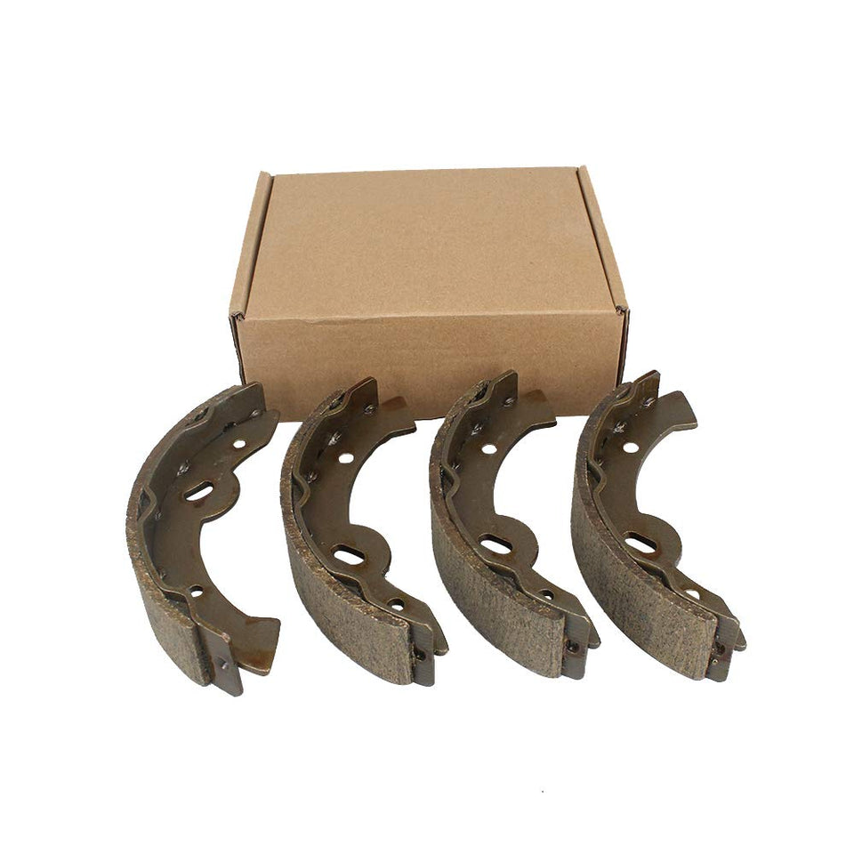 WLOOD brake shoes 4-pack for EZ-GO TXT; enhances braking reliability