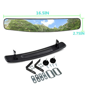 WLOOD easy-installation mirror kit simplifies mounting on a golf cart.