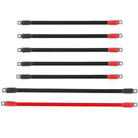 WLOOD golf cart battery cables black and red assembly for EZGO TXT