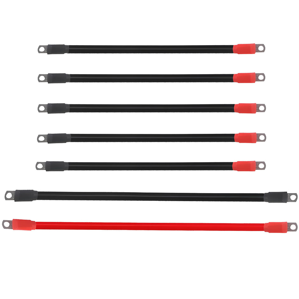 WLOOD golf cart battery cables black and red assembly for EZGO TXT