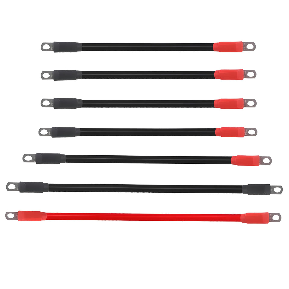 WLOOD golf cart battery cables with black and red ends for EZGO TXT high-amperage connections