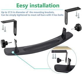 WLOOD folding side mirror with adjustable hinge for easy storage