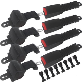 WLOOD universal retractable seat belts kit for golf carts—front and rear seats improve passenger safety.