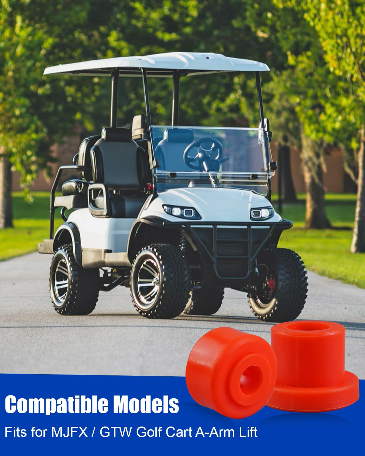 WMJNH golf cart A-arm bushing front right enhances suspension responsiveness