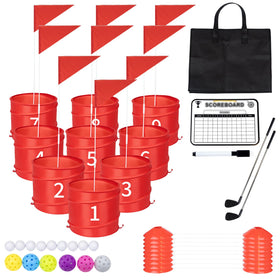 WodGod 9Holes backyard golf set for quick, family-friendly outdoor play