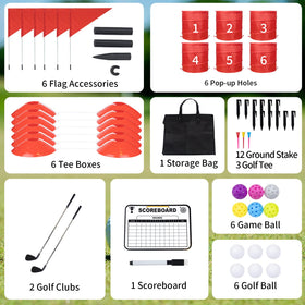 WodGod backyard golf clubs for beginners to practice swings outdoors