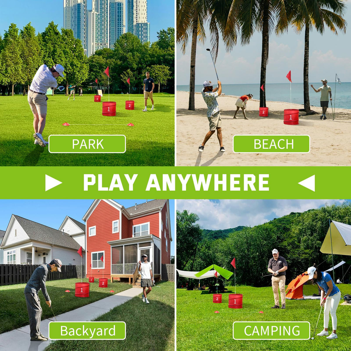 WodGod Easy Setup Golf Game for quick outdoor fun