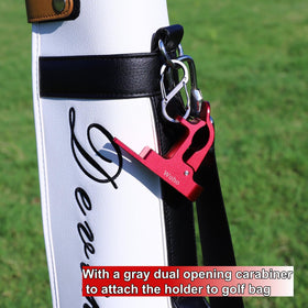 Woho golf-cart clip uses strong magnets for a secure hold while driving.