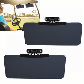 Woho magnetic golf cart sun visor attached securely for quick mounting
