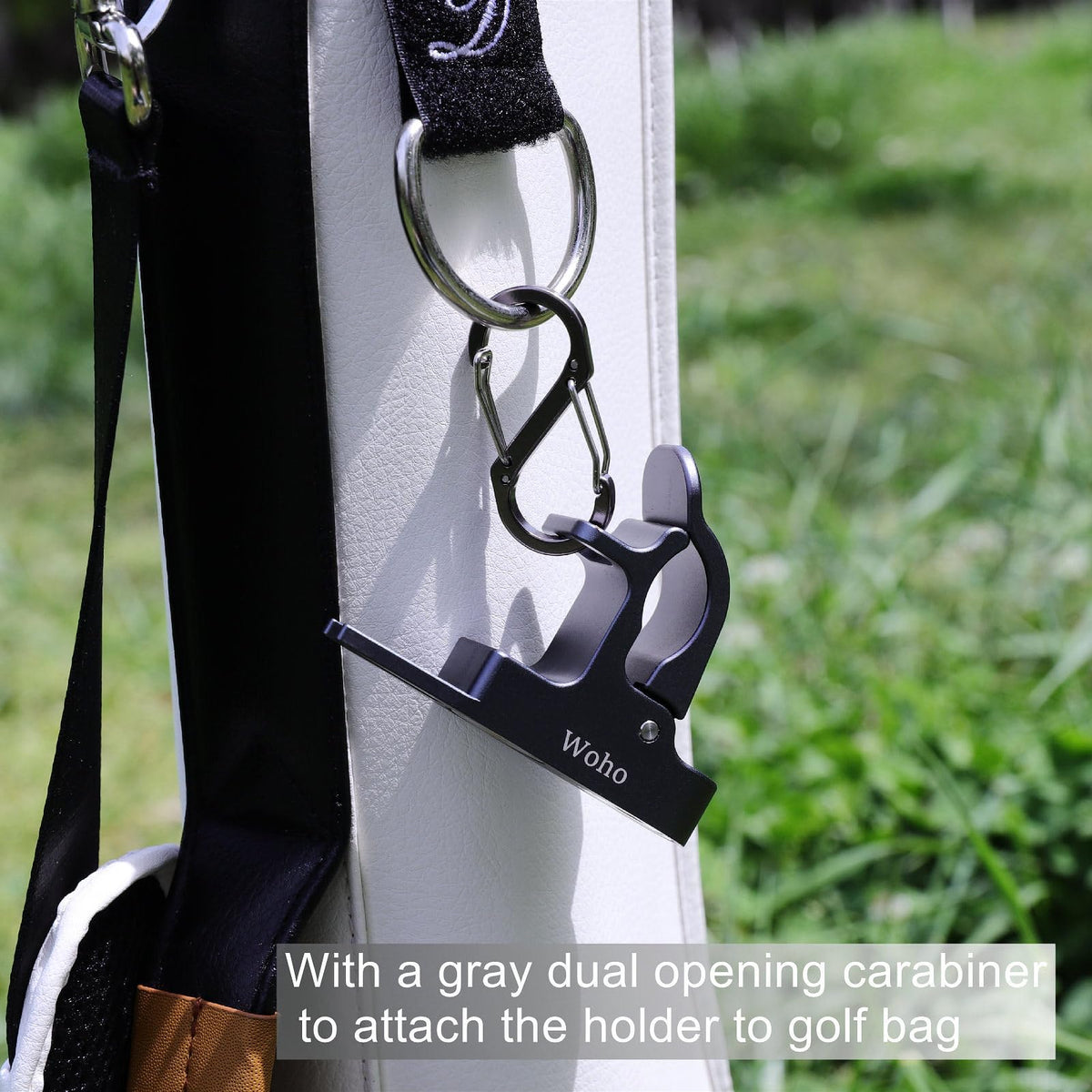 Woho S-type carabiner attachment for easy bag clipping