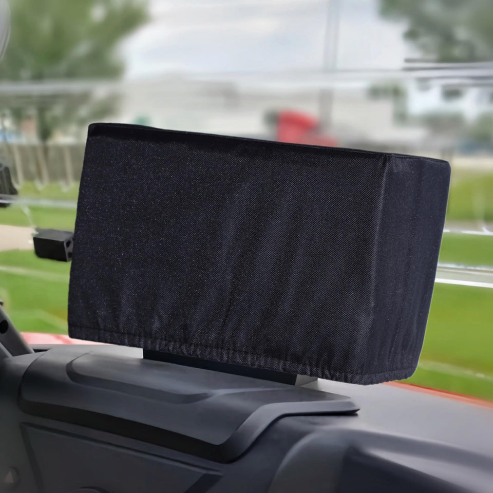 Woho waterproof touchscreen cover protects your golf cart display from rain and dust.