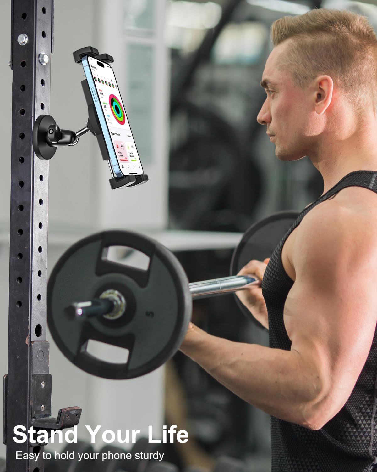 360 degree rotation allows flexible viewing angles during workouts or rides.