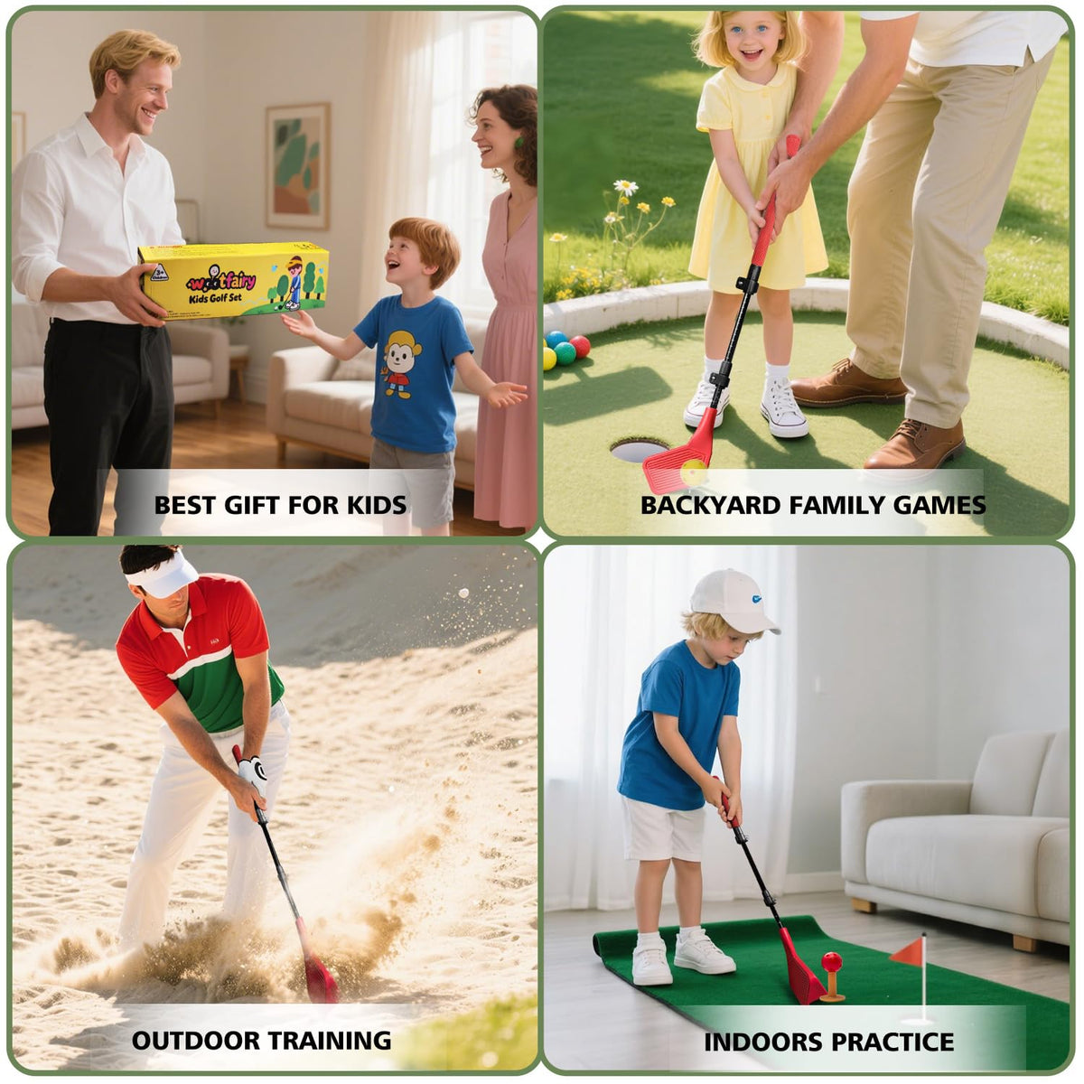 wootfairy family backyard play promotes inclusive golf learning