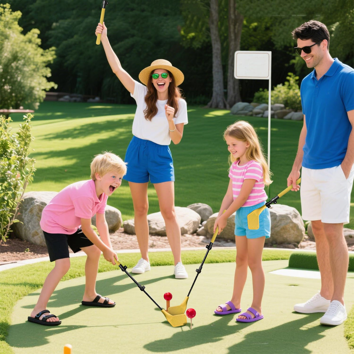 Wootfairy indoor-tees-outdoor-tees enable all-weather practice.