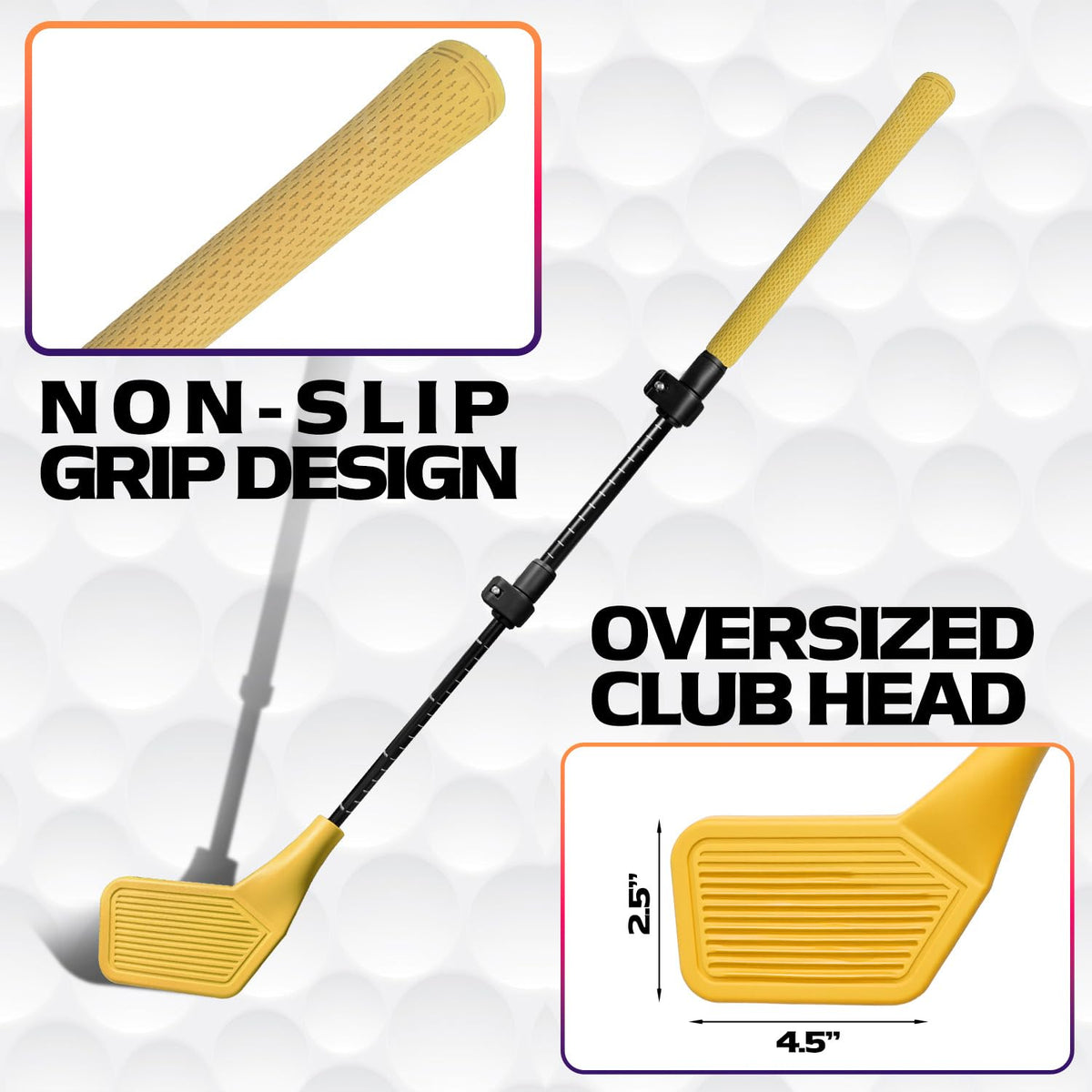 Wootfairy oversized-club-head-design boosts confidence with larger sweet spot.