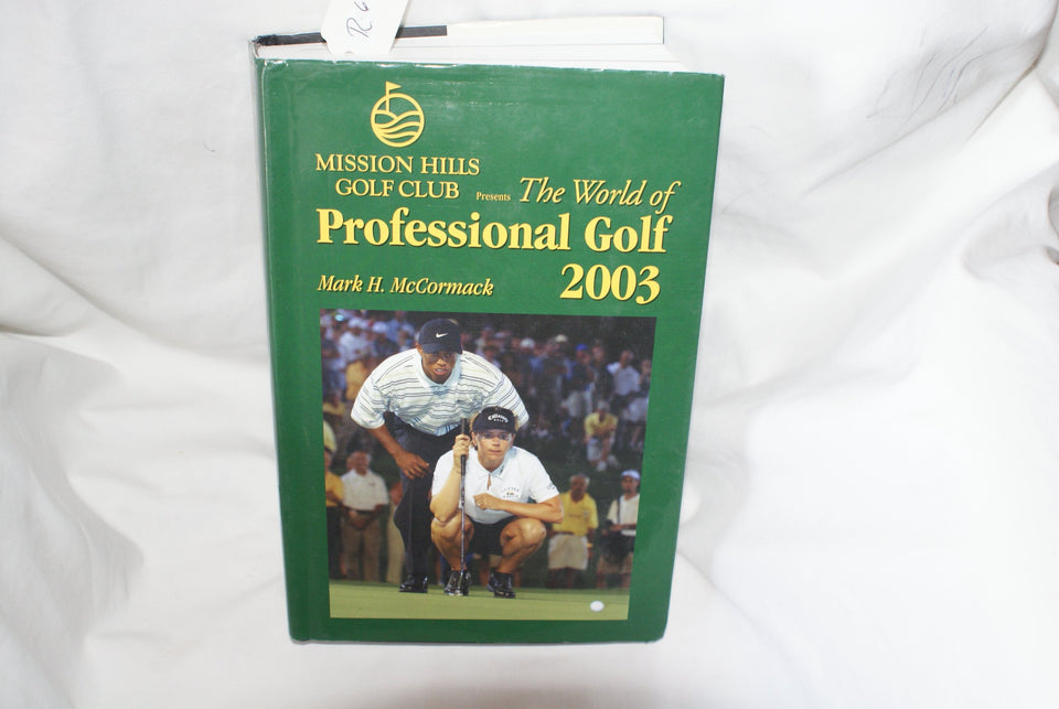 World Of Professional Golf 2003 cover highlighting championship highlights and rankings insights for golf fans