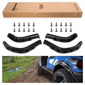 World 9.99 Mall EZGO RXV front left fender flare protects against rocks and mud.