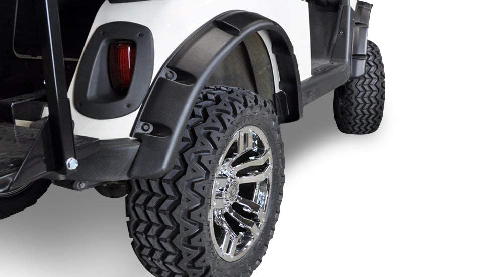World 9.99 Mall EZGO RXV shield mud and spray on rainy days.