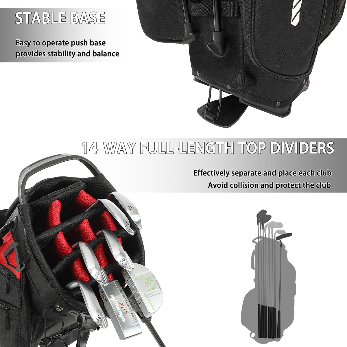 Wosofe bag shows seven zip pockets and a cooler compartment for snacks