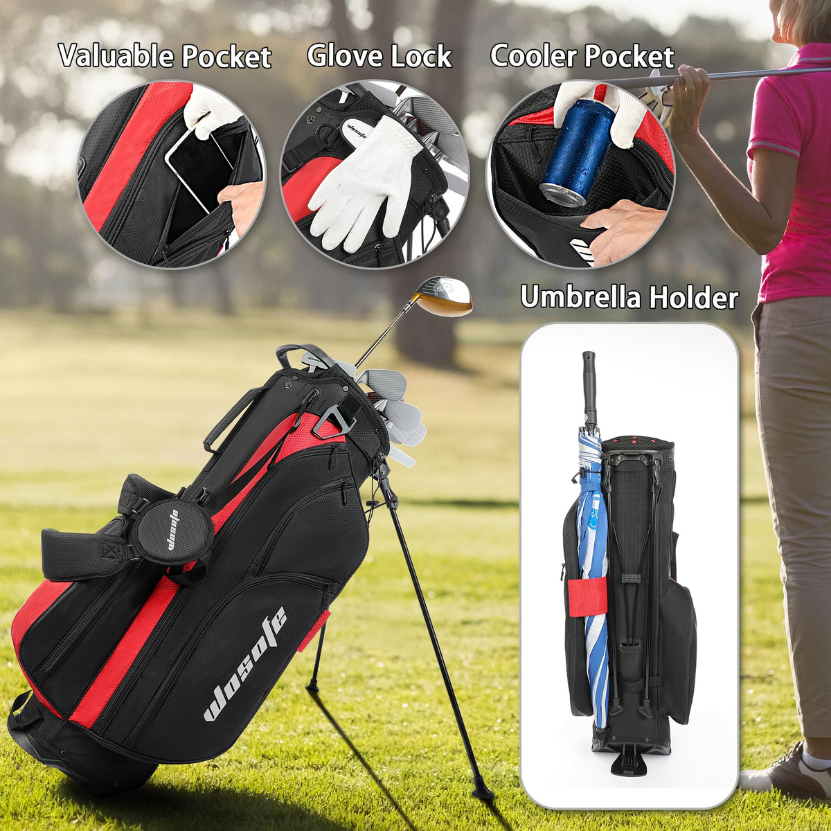 Wosofe ergonomic shoulder straps provide comfortable carrying on long days