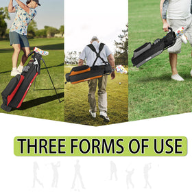 Wosofe stand bag base remains stable on fairways and tee lines