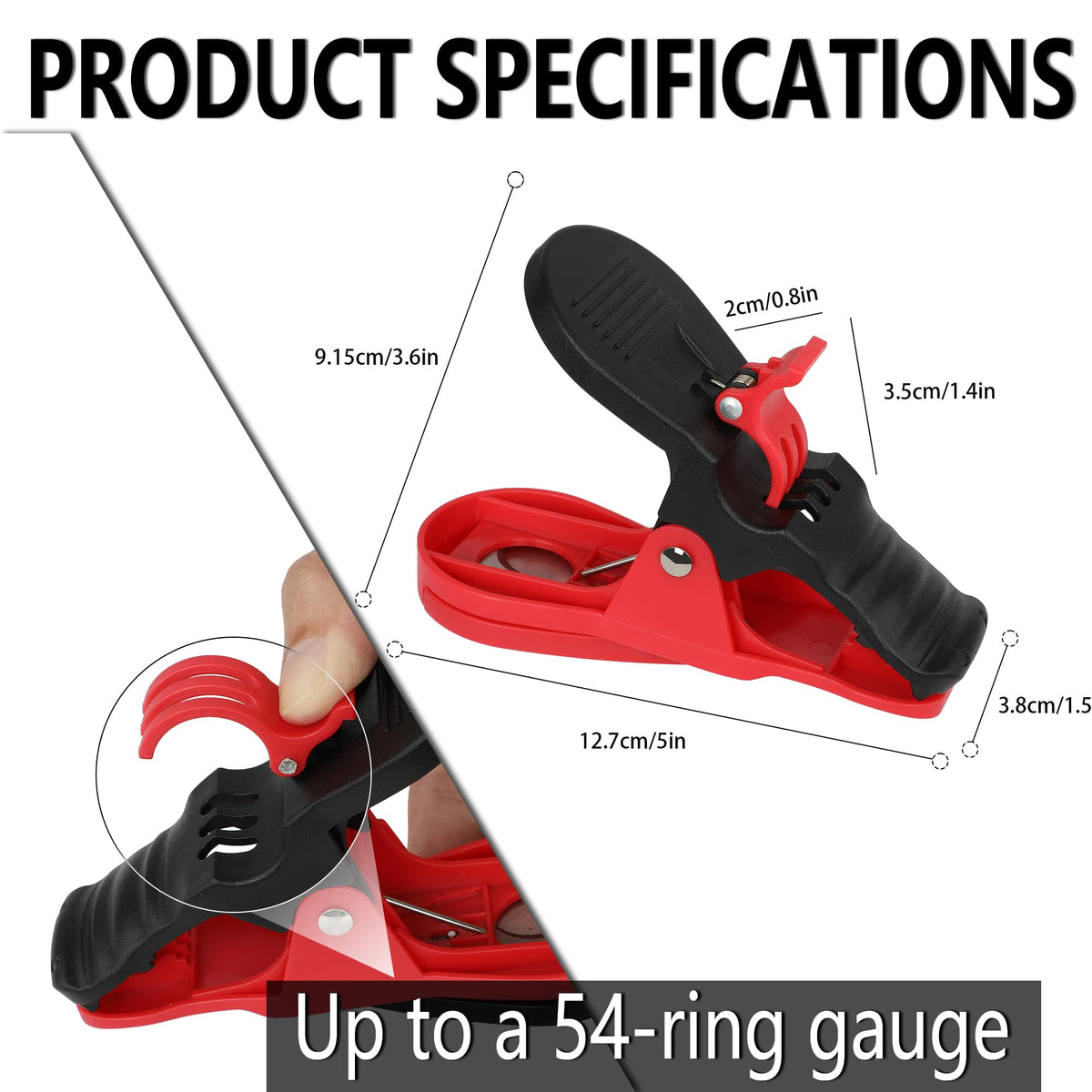 Wosofe golf cart clips anti-slip design keeps tools secure.