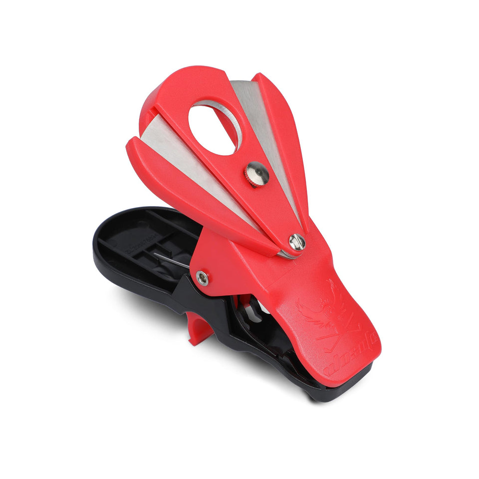 Wosofe golf cart clips built-in cutter red, ideal for on-the-go cutting.